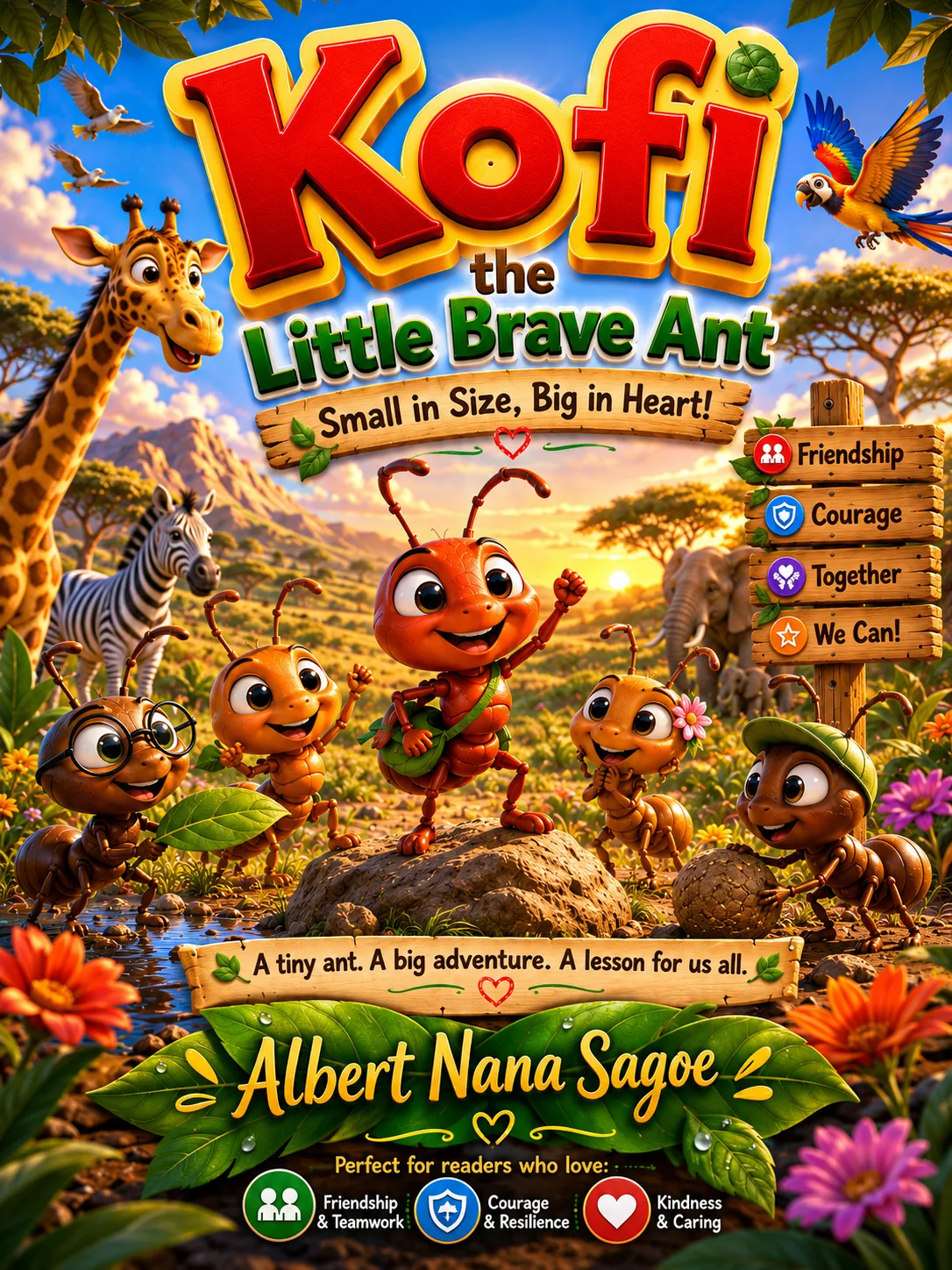 Kofi the little brave ant